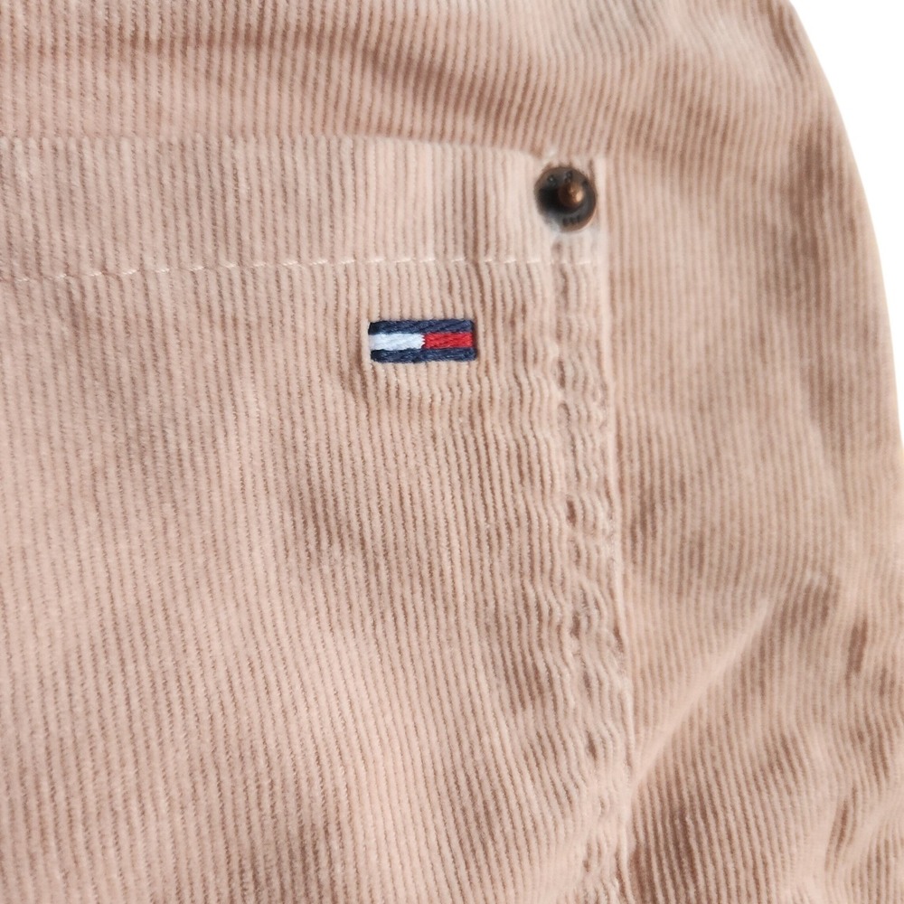 TOMMY HILFIGER Peach Mini Skirt Y2K Womens Size 10 Pastel Preppy - Picture 7 of 9